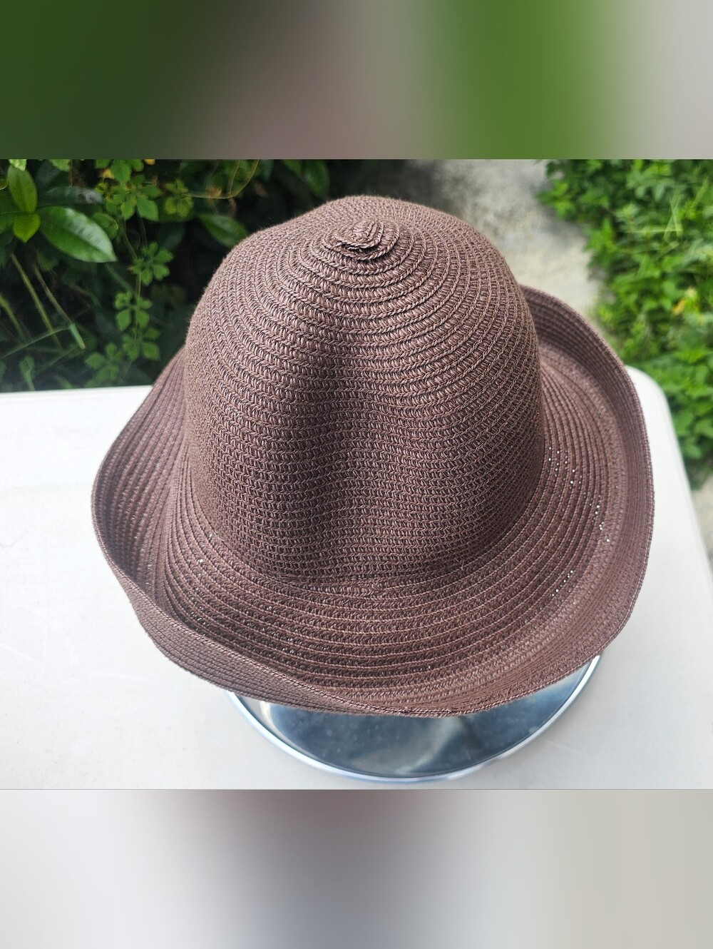 Brown Women's Crochet Sun Hat - Branded